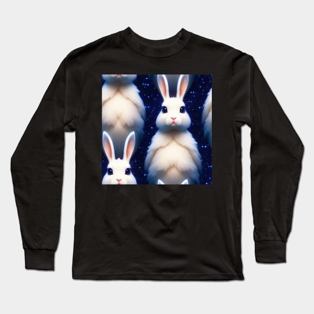 Just a Space Bunnies 2 Long Sleeve T-Shirt by Dmytro